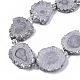 Galvaniques perles de quartz naturel brins G-R461-04F-1