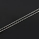 Модные серебряные Twisted цепь ожерелья унисекс стерлингов STER-M034-A-18-2