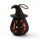 Хэллоуин смола светодиодный тыквенный светильник jack-o'-lantern AJEW-Z004-02B-2