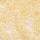 TOHO日本のシードビーズ  11/0 2x2カット六角形  透明色は光沢の  ゴールド  0.6mm  穴：2000mm  約10個/{2}g X-SEED-K007-2mm-901-2