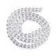 Chapelets de perles en verre électroplaqué EGLA-R040-8mm-15-3
