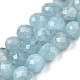 Natürliche Aquamarin Perlen Stränge G-S345-10mm-014-1