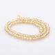 Pearl Luster Plated Glass Faceted Round Spacer Beads Strands GLAA-A027-3mm-PL02-2
