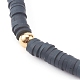Set di bracciali elasticizzati con perline heishi fatti a mano in argilla polimerica BJEW-JB06056-8