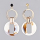 Imitation Gemstone Style Acrylic Dangle Earrings EJEW-JE03673-04-2