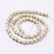 Chapelets de perles en bois pétrifié naturel X-G-J376-59-6mm-2