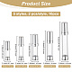 Olycraft 10pcs 5 styles bouteilles à pompe en plastique MRMJ-OC0003-79A-2