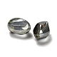 Plaqué plein arc-en-verre de cristal ovales brins de perles EGLA-F026-A02-1