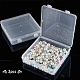 OLYCRAFT 2 Packs Square Clear Plastic Organizer Box with Lid Storage Container Jewelry Box Clear Storage Box for Small Items and Crafts (6.2x6.1x1.5 Inches) CON-WH0073-04-6