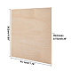 木製の空白の製図板  塗装用  長方形  バリーウッド  451x302x7.5mm DIY-WH0175-36-2