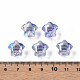 Boutons acryliques transparents 1 trou MACR-S373-129-C09-4