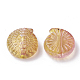 Two Tone Transparent Spray Painted Acrylic Bead ACRP-T005-24-2