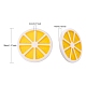 Гавайи ломтик лимона смолы порошок блеск подвески X-RESI-R337-5-2