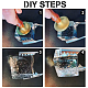 Tête de tampon en laiton 1pc olycraft DIY-OC0008-33D-6