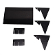 DIY塗装キット  PVCスケッチパッド付き  長方形と三角形のPVCペイントツール  ブラック  20x13.5x0.15cm DIY-WH0302-03-1