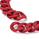 Handmade Acrylic Curb Chain AJEW-JB01036-03-3