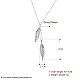 Trendy Messing Lariat Halsketten NJEW-BB21172-6