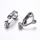 304 Stainless Steel Clip-on Earring Converters Findings X-STAS-O110-20P-5