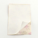 自己粘着性のDIY布の写真ステッカー  漫画のフクロウの模様と長方形  パパイヤホイップ  297x210mm DIY-Q002-04A-2