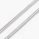 304 Stainless Steel Snake Chain Necklaces NJEW-E087-01S-2