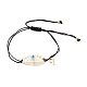 Bracelets de perles de nylon tressés réglables BJEW-JB06262-2