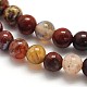 Natural Red Lightning Agate Round Beads Strands G-N0166-42-6mm-2