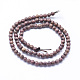 Natural Sandalwood Beads Strands WOOD-P011-01-4mm-2