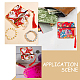 WADORN 6Pcs 6 Styles Square Cloth Jewelry Packing Pouches Drawstring Bags with Tassel ABAG-WR0001-05-5