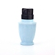 空のプラスチックプレスポンプボトル  マニキュアリムーバー清潔な液体の水の貯蔵ボトル  フリップトップキャップ付き  ブルー  13.2x6.8cm X-MRMJ-WH0059-30C-1