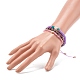 Handmade Evil Eye Lampwork Round Beads Stretch Bracelet Set for Teen Girl Women BJEW-JB07001-3