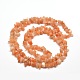 Natural Red Aventurine Chip Bead Strands X-G-M205-10A-2