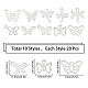 SUNNYCLUE 200Pcs 10 Styles 201 Stainless Steel Charms STAS-SC0002-87-2