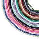 20 Colors Glass Pearl Beads Strands HY-X0011-6mm-01-2