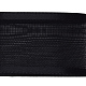 サテンエッジ付きポリエステルオーガンジーリボン  ブラック  1インチ（25mm）  約50ヤード/ロール（45.72メートル/ロール） ORIB-Q022-25mm-06-1
