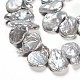 Hebras de cuentas de perlas keshi de perlas barrocas naturales en forma de lágrima PEAR-R015-10-3