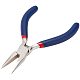 PandaHall Elite 1 Set Size 130x53mm Flat Nose Pliers for Jewellery Making Craft 316 Stainless Steel Short Chain TOOL-PH0001-01A-2