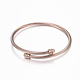 Trendy 304 Stainless Steel Torque Bangles & Rings Sets SJEW-H073-07RG-2