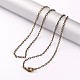 Латунные кабельные цепи ожерелья NJEW-JN01537-03-1