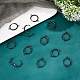 UNICRAFTALE 16pcs Gunmetal Stainless Steel Hoop Earrings Metal Two Holes Earrings 22mm Hypoallergenic Dangle Cartilage Cuff Earrings for Jewelry Making STAS-UN0037-46B-6