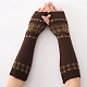 Polyacrylonitrile Fiber Yarn Knitting Long Fingerless Gloves COHT-PW0001-17C-1