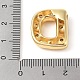 Кулон из латуни с прозрачным кубическим цирконием KK-Z046-01G-D-3