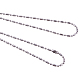 Collares de cadena de bola de 304 acero inoxidable X-CHS-O007-C-2.4mm-3