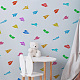 FINGERINSPIRE Paper Airplane Stencil 11.8x11.8inch Reusable Cartoon Airplane Designs Painting Template 12 Styles Airplanes Pattern Stencil for Painting on Wall DIY-WH0391-0415-6