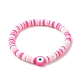 Handmade Polymer Clay Heishi Beads Stretch Bracelets Set BJEW-JB07406-03-2