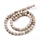 Chapelets de perles maifanite/maifan naturel pierre  G-I187-6mm-01-6