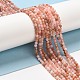 Chapelets de perles en rhodonite naturelle G-F460-57-7