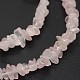 Croustilles rose naturelle perles de quartz brins X-G-N0164-39-2
