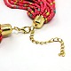 Fashionable Carnival Seed Beads Matinee Necklaces for Women NJEW-F032-M-4