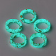 (vente d'usine de fêtes de bijoux) anneaux en résine époxy RJEW-T007-01C-02-5