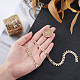 PandaHall 18K Gold Fish Bone Necklace Chain CHC-PH0001-18-5